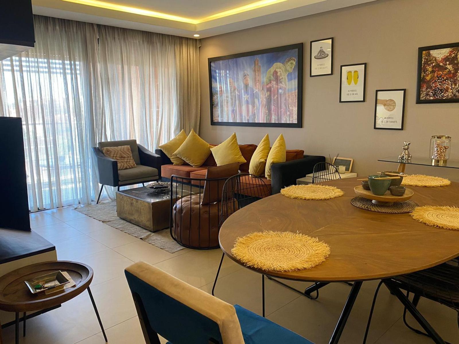 Luxueux Appart Hivernage Avec Vue Sur L"Atlas Marrakesh Luaran gambar
