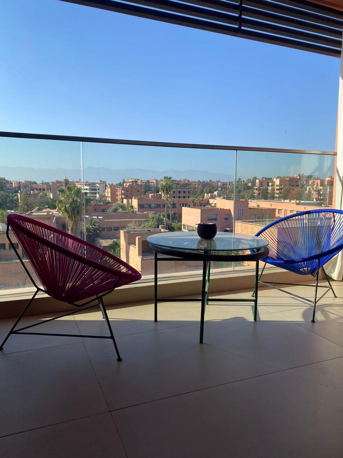 Luxueux Appart Hivernage Avec Vue Sur L"Atlas Marrakesh Luaran gambar